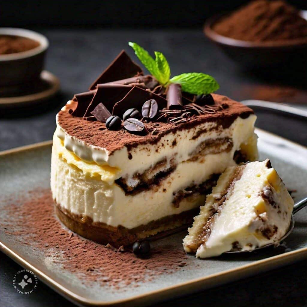Baked Tiramisu Cheesecake