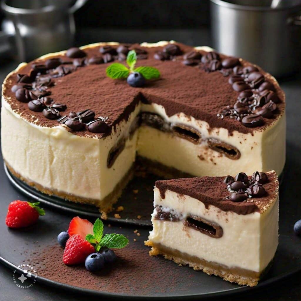 Baked Tiramisu Cheesecake