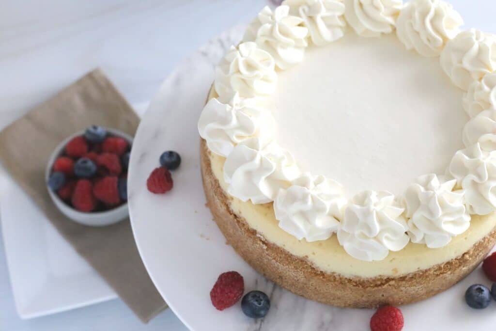 vanilla cheesecake