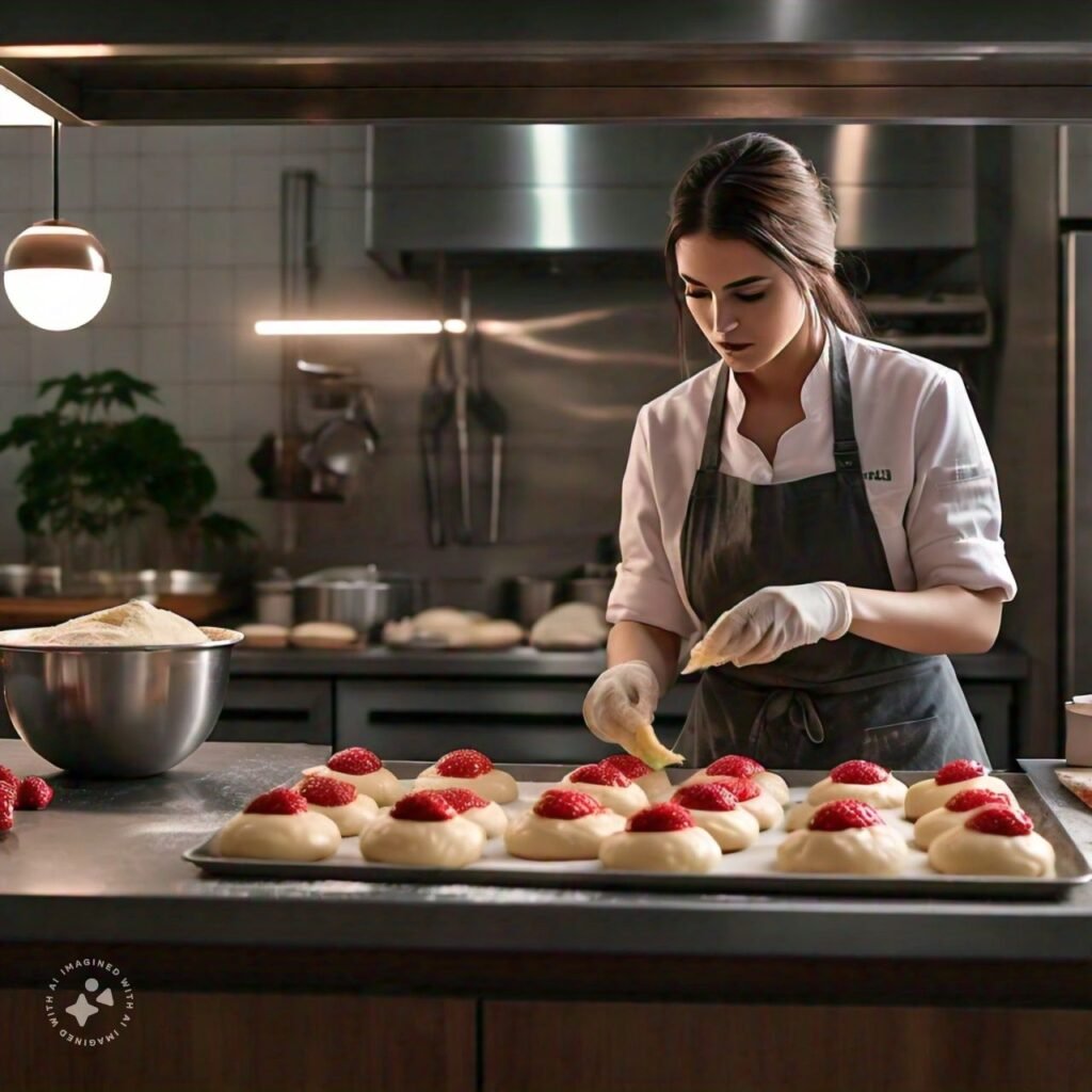 make strawberry cheesecake buns