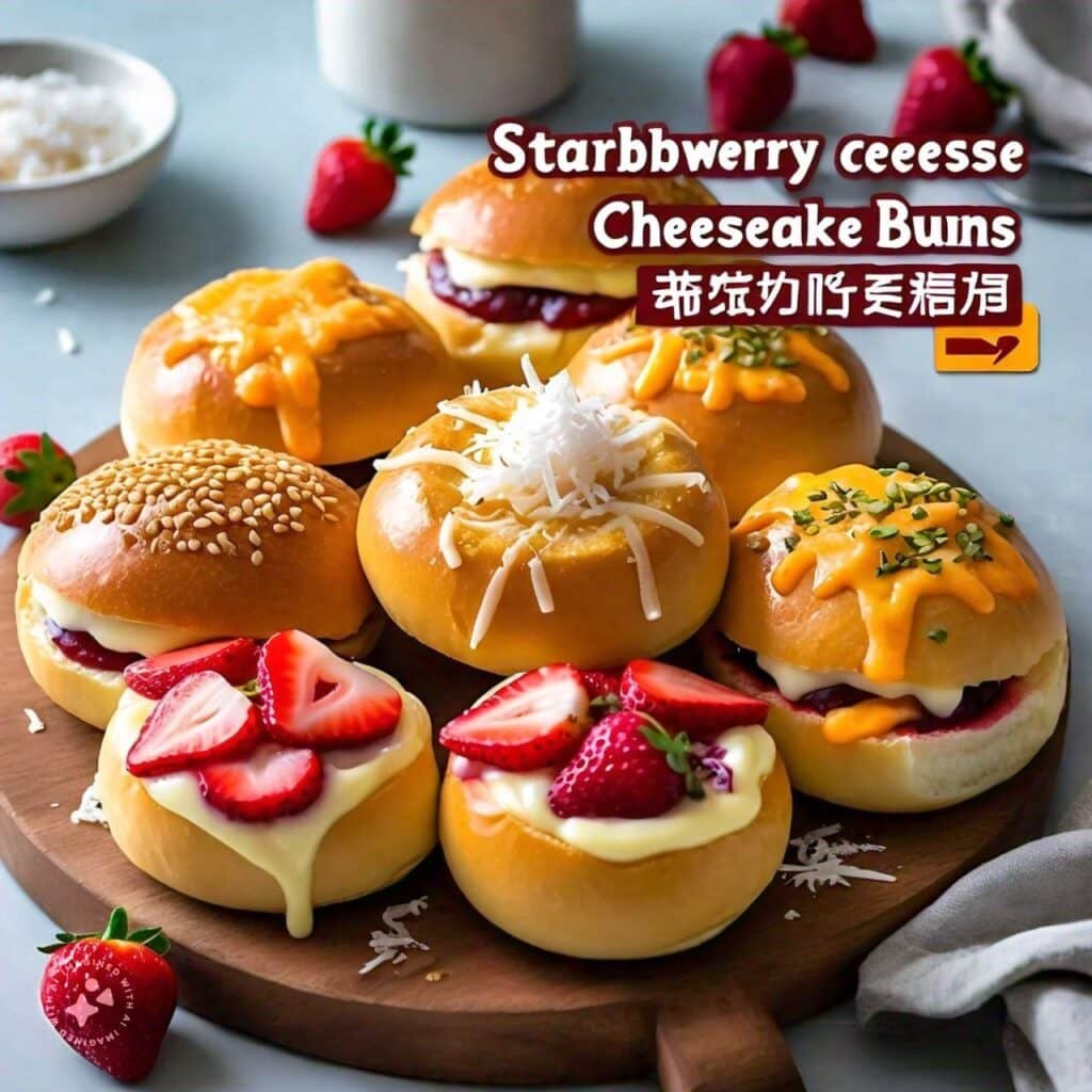 Toppings suggestions for strawberry cheesecake buns