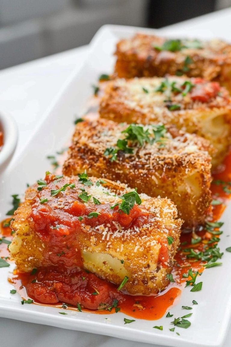 Cheesy crispy fried lasagna rolls